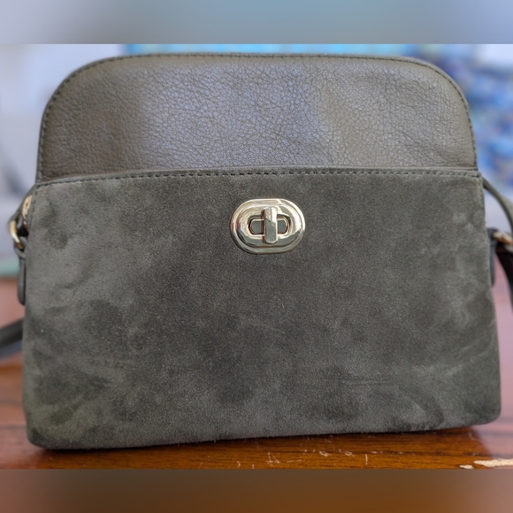 Suede Crossbody Bag - Picture 2 of 4